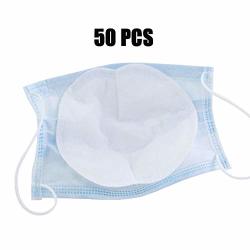 50 Hjzxc Pcs Disposable Face Filter Pad 3-LAYERS Breathable Filter Protective Filter Mouth Replacement Pad Soft And Comfortable Safety