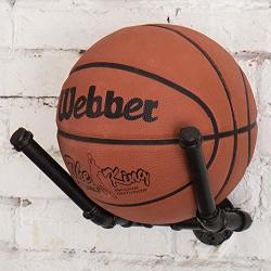 MyGift Wall-mounted Pipe-theme Sports Ball Holder