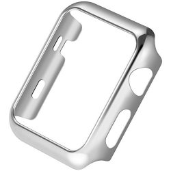 Apple Watch Series 2 Case Mangix Super Thin PC Plated Plating Protective Bumper Case For For Apple Watch Series 2 2016 Released Silver 42MM