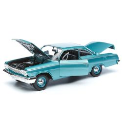 Maisto 1:18 Scale Chevrolet Bel Air 1962 Diecast Model Car-blue