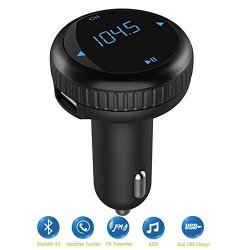 Fm Transmitter Colisivan Wireless Bluetooth Receiver Car Kit With Music Player Car Charger For Iphone 7 Plus Galaxy S8 S7 S6 Edge Smartphones And More Device