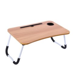 Focus - Portable Foldable Laptop Stand Desk - Light Wood