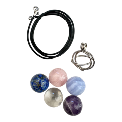 Ethereal Harmony: Gemstone Thong And Cage Collection
