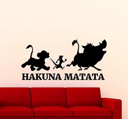 Cute Sticker Wall Decal Hakuna Matata Lion King Cartoon Timon Pumbaa Vinyl Murals Home Nursery Bedroom R1010 00 Car Cute Sticker Wall Decal Hakuna Matata Lion King Cartoon Timon Pumbaa Vinyl Murals Home Nursery Bedroom R1010 00 Car