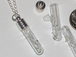 1 Small Clear Rose Flower Glass Bottle Vial Charm Small Locket Fill Pendant Jewelry Making Supply Pendant Bracelet Diy Crafting By Whole Charms