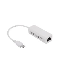 Micro USB 2.0 To Ethernet Adapter - Wired Network Connection For Your Device