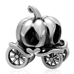 Mingxin Charmstar Cinderella's Pumpkin Coach Charm Sterling Silver What Dreams May Come Bead For European Snake Chain Bracelet