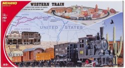 - Ho Scale - Western Trail With Scenery Electric Model Train Set
