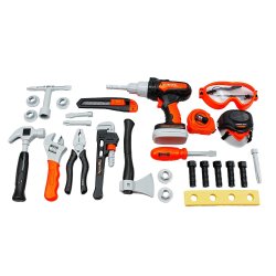 TIME2PLAY Kids General Tool Set With Electric Drill 26 Piece