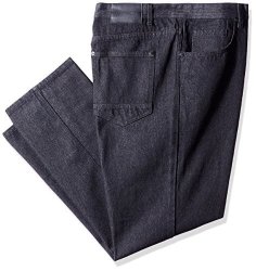 Southpole Young Men's Sportswear Southpole Men's Big And Tall Twill Pants Long In Thick Bull Twill Fabric And Straight Fit In Denim Fabric Raw Black 48