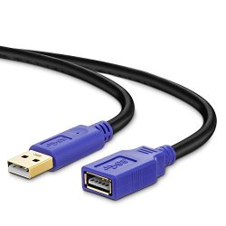 12ft long USB2.0 A Male~Female Extension Camera//Webcam//Printer Cable//Cord{BLACK