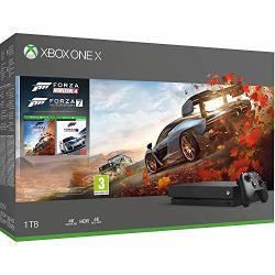 Microsoft Xbox One X Forza Horizon 4 Bonus Bundle: Forza Horizon 4 Forza Motorsport 7 Xbox One X 1TB Console - Black - Xbox One Renewed