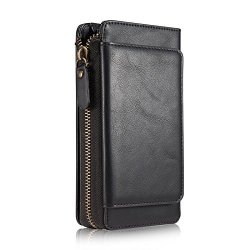 Case For Samsung S8 Cover Vacio Zipper Card Slots Money Pocket Clutch Cover Wallet Retro Vintage Stand Smart Wallet Phone Sleeve Case For Samsung
