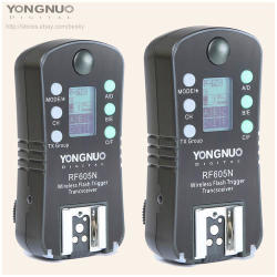 2x Yongnuo Rf-605 Wireless Flash Trigger For Nikon N1 & N3