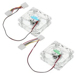 80mm Four Led Light Nine Blade Cpu Cooling Fan For Pc Computer Case