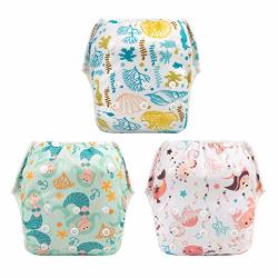 Babygoal Baby Reusable Swim Diaper Washable And Adjustable For Babies 0-2 Years Swimming Lessons 3SD12