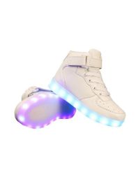 Hi-cut LED Rechargable Sneakers