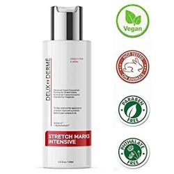 Deux Derme - Stretch Mark Intensive Removal Cream With Vitamin E Shea Cocoa Butter For Pregnancy Weight Gain New Bigger 4 Oz.