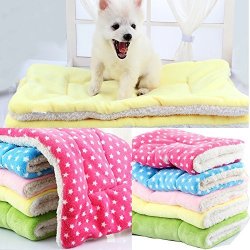 Liumltao 6 Kinds Of Super Soft Flannel Fleece Dog House Cat Pet Bed Blankets Puppy Doggie Cat Cushion Mats Dog Bed Mattress Bet Mats