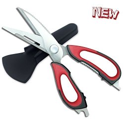 Kitchen Scissors Guyucom Take Apart For Cleaning Chef's Heavy Duty Kitchen Shears Black-red