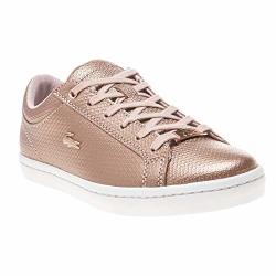 Lacoste Straightset 318 2 Womens Casual Trainers In Light Pink - 6 UK