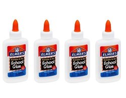 Elmers Washable No-run School Glue 4 Oz 4 Bottles E304