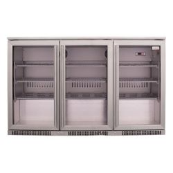 Snomaster -300L Under Counter Beverage Cooler S S Heated Doors- SD-300SS