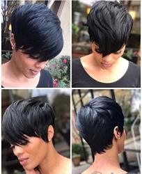 Beisd Short Pixie Cut Hair Short Black Hairstyles Synthetic Wigs For Women  Heat Resistant Hairpieces Women's Fashion Wigs XP-911-1B Prices | Shop  Deals Online | PriceCheck