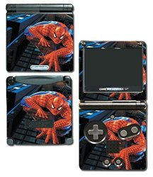 Amazing Spider-man Spiderman 1 2 3 Cartoon Movie Video Game Vinyl Decal Skin Sticker Cover For Nintendo Gba Sp Gameboy Advance System