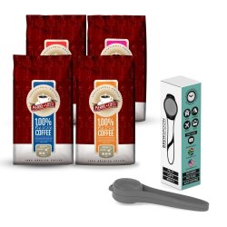 Brewspoon 4 X 250G Combo + Free Scoop - Charcoal Beans