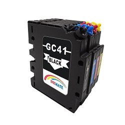 KLDink Compatible Ricoh GC41 GC41BK GC41C GC41M GC41Y Pigment Ink Cartridge for Ricoh IPSIO SG 2100 2010L 3100 3110 1 Black 1 Cyan 1 Yellow 1 Magenta 4PK