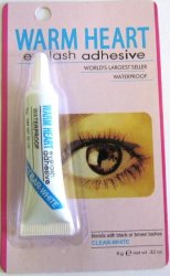 Warm Heart Waterproof Eyelashes Glue Clear-white 7G