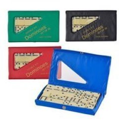 Ivory Double Game Dominoes -six 5MM - 2 Pack
