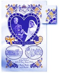 Prince Harry And Meghan - 2018 Royal Wedding - Tea Towel
