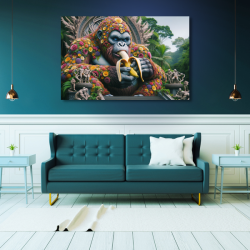 Canvas Wall Art Decor - King Kong Throne Artwork