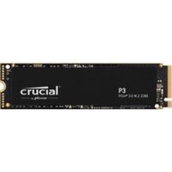 Crucial P3 M.2 2000 Gb PCI Express 3.0 3D Nand Nvme 2 Tb 2280 Pcie Gen 3 X4