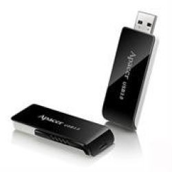 Apacer AH350 AP128GAH350B-1 128GB USB 3.0 Flash Drive - Black USB Interface Super Speed USB3.0 Backwards Compatible With USB2.0 AH350 Features Easy Plug-and-play Capability