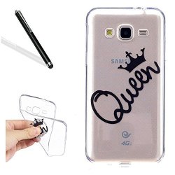 Galaxy J7 2016 Transparent Case Silicone Bumper For Samsung Galaxy J7 2016 Leecase Funny Stylish Ultrathin Queen Crown Crystal Clear Bumper Case Cover For