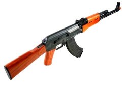 Kalashnikov AK47 Aeg Blowback Full Metal Real Wood - Black Brown 12916