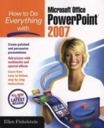 Microsoft Office Powerpoint 2007 Paperback