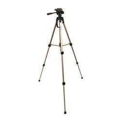 Xit XT57TRSPro Series 57-Inch 4 Section Aluminum Tripod with Quick Release Silver 3-Way Pan Head and Bubble Level