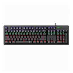 T-dagger Bermuda Rainbow BACKLIT|150CM CABLE|104 Key|mechanical Keyboard - Black