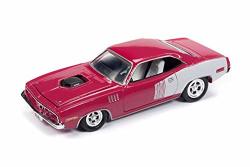 Round 2 1971 Plymouth Barracuda Pink RC009 48B - 1 64 Scale Diecast Model Toy Car