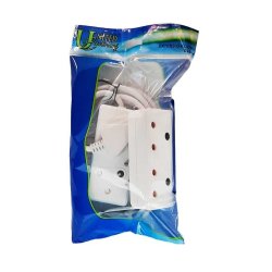 3 Metre Extension Cord White 16 Amp 2 Pack