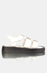 Footwork Ladies Quest Flat Sandals - White - White UK 6