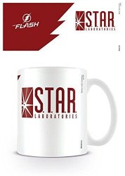 Set: The Flash Star Laboratories Photo Coffee Mug 4X3 Inches And 1X 1ART1 Surprise Sticker