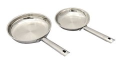 Hophia Classic Stainless Steel Fry Pan Cookware - 2-PIECE