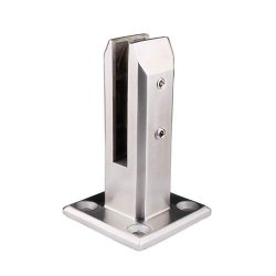 Stainless Steel Glass Clamp Glass Spigots Post Balustrade Stairs Railing Pool Balcony Fence Floor Floor Standing Clamp Brush Finish
