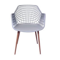Crosshatch Chair - Grey