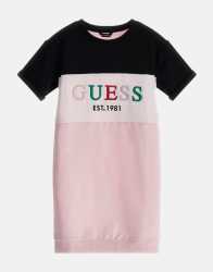 Guess Kids Stretch French Terry Dress - 14Y Pink